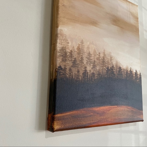 Sepia - Forest landscape acrylic painting - Picture 3 of 4